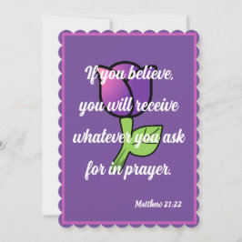 Wenn Sie glauben, erhalten Sie Matthew 21:22 Karte