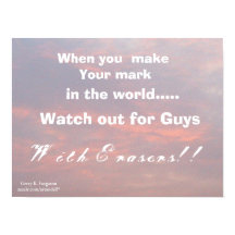 WENN SIE IHREN MARK POSTER MACHEN