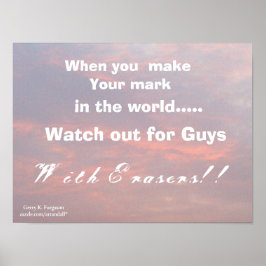 WENN SIE IHREN MARK POSTER MACHEN