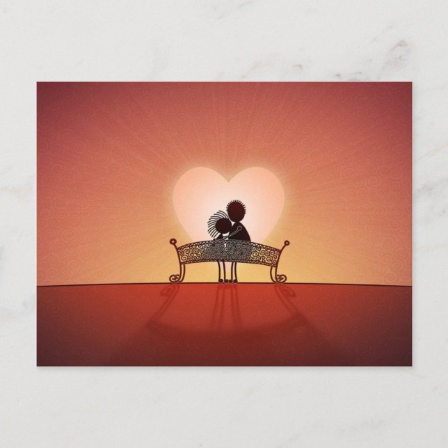 Wenn Sie in Liebe sind Postkarte (Vorderseite)