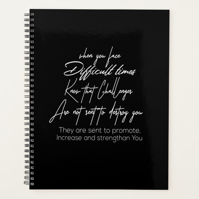 wenn sie in schwierigen Zeiten diese Herausforderu Planer (Vorderseite)