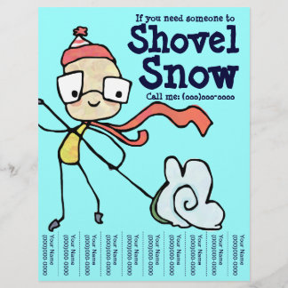 Wenn Sie jemanden brauchen, der Schneeschuhschnee- Flyer