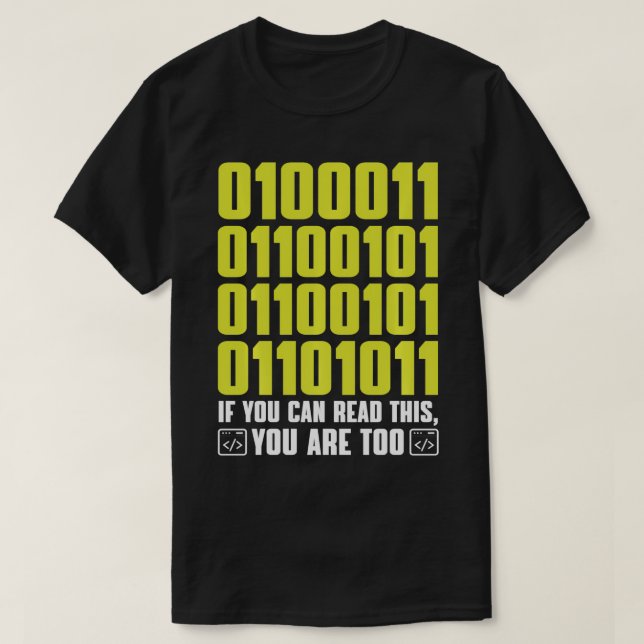 Wenn Sie lesen können, dieses Coding IT Specialist T-Shirt (Design vorne)