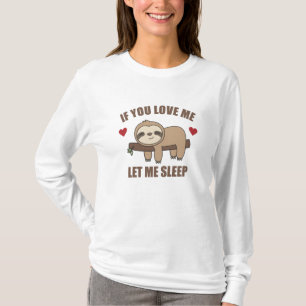 WENN SIE Liebe Ließ ich schlafende süße Tiere T-Shirt