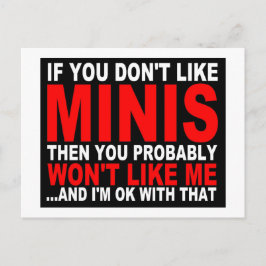 Wenn Sie Minis nicht mögen...Post Card Postkarte