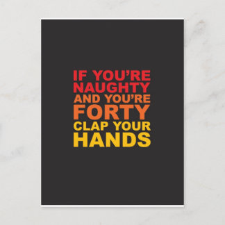 WENN SIE NAUGHTY SIND UND DU VITY.jpg BIST Postkarte