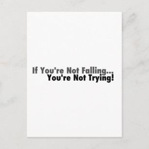 Wenn Sie nicht fallen... Postkarte