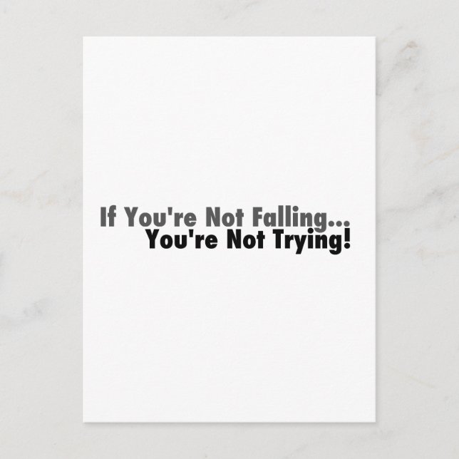 Wenn Sie nicht fallen... Postkarte (Vorderseite)