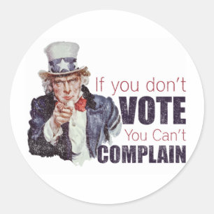 Wenn Sie nicht wählen, können euch Sie nicht Runder Aufkleber