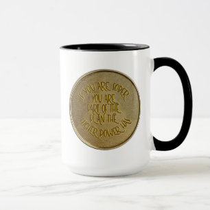 Wenn Sie nüchtern Erholung Slogan 2-seitige OM-Coi Tasse