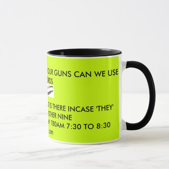 WENN SIE OU… WEGNEHMEN TASSE (Rechts)