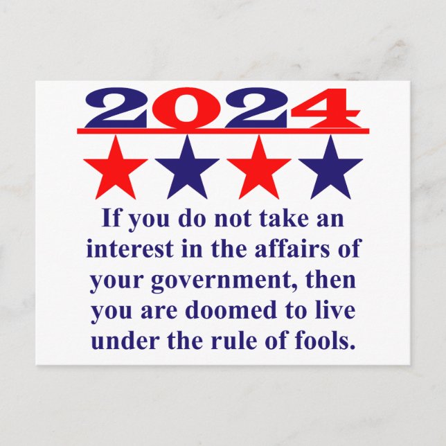 Wenn Sie sich nicht interessieren - politisches Zi Postkarte (Vorderseite)