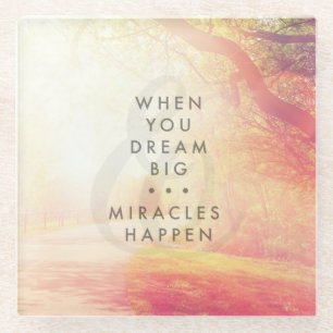 Wenn Sie träumen Glasuntersetzer