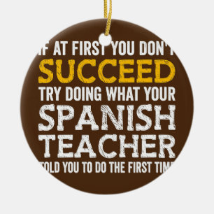 Wenn Sie zuerst nicht erfolgreich sind, Fragte Sie Keramik Ornament