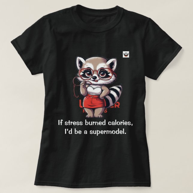 Wenn Stress Kalorien verbrannt T-Shirt (Design vorne)