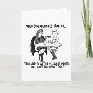 Wenn Superhelden 40 Grußkarten machen Karte