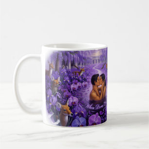 Wenn Tauben purpurrote Liebe und Verlust weinen Ku Kaffeetasse