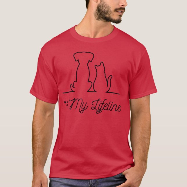 Wenn Tiere Lebensmädchen sind T-Shirt (Vorderseite)
