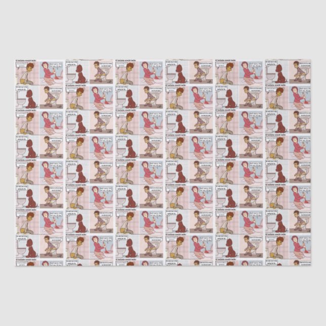 Wenn Toiletten Gewebe besprechen könnten Seidenpapier (Vorderseite)