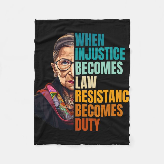 Wenn Ungerechtigkeit Rechtswiderstand wird zur Pfl Fleecedecke (Vorderseite)