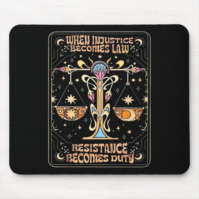 Wenn Ungerechtigkeit Rechtswiderstand wird zur Pfl Mousepad (Vorne)