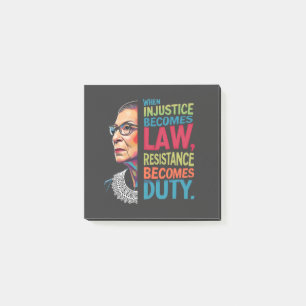 Wenn Ungerechtigkeit Rechtswiderstand wird zur Pfl Post-it Klebezettel