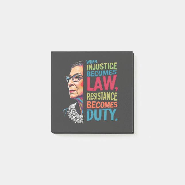 Wenn Ungerechtigkeit Rechtswiderstand wird zur Pfl Post-it Klebezettel (Vorderseite)