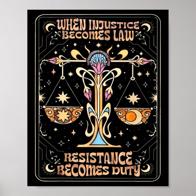 Wenn Ungerechtigkeit Rechtswiderstand wird zur Pfl Poster (Vorne)