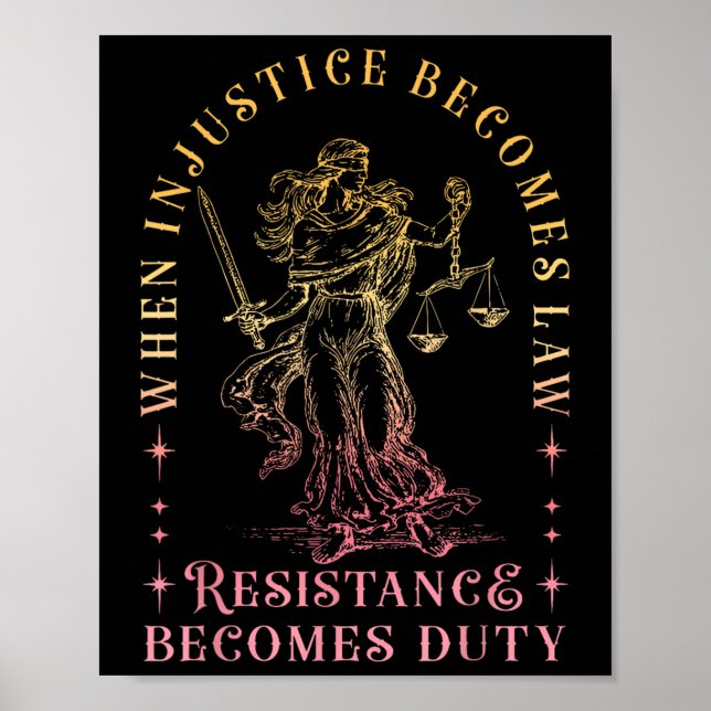 Wenn Ungerechtigkeit Rechtswiderstand wird zur Pfl Poster (Vorne)
