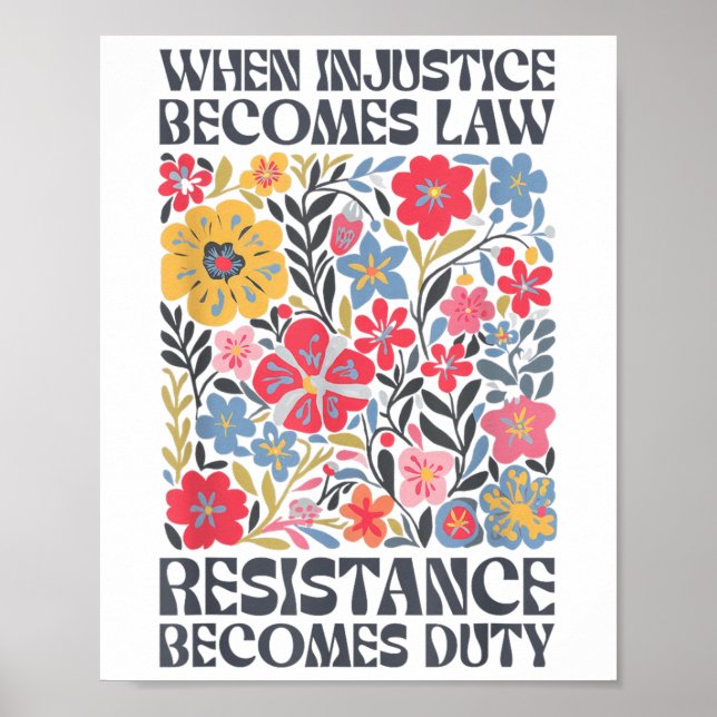 Wenn Ungerechtigkeit Rechtswiderstand wird zur Pfl Poster (Vorne)