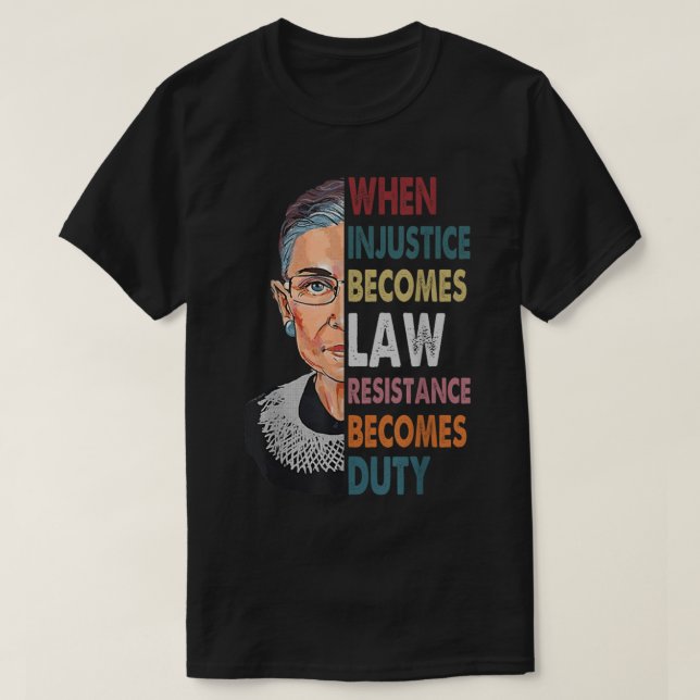 Wenn Ungerechtigkeit Rechtswiderstand wird zur Pfl T-Shirt (Design vorne)