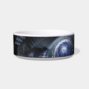 Wenn Universes Collide Fraktal Art Pet Bowl Napf