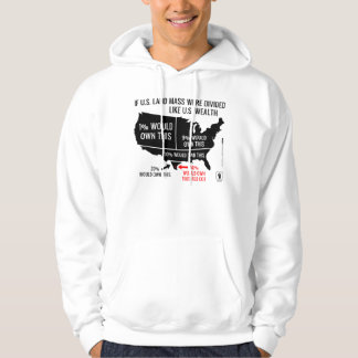 Wenn US-Land-Masse wie US-Reichtum geteilt wurden Hoodie