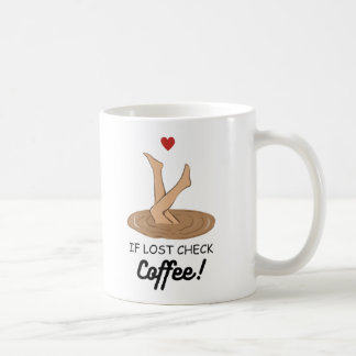 Wenn verloren, Kaffee prüfen Lustige Kaffee Liebha Kaffeetasse