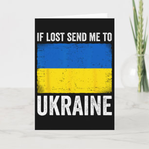 Wenn verloren, schicken Sie mich in die Ukraine Karte