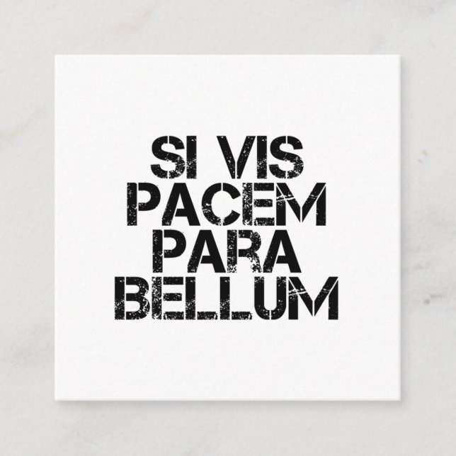 wenn vis pacem para bellum begleitkarte (Vorderseite)