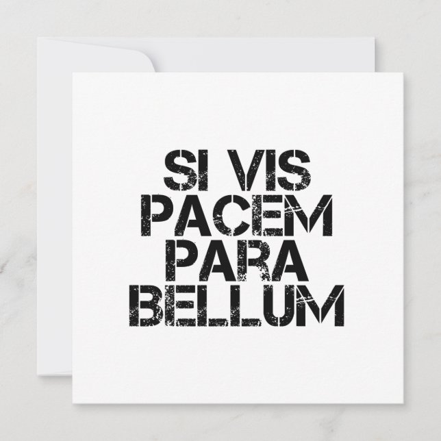 wenn vis pacem para bellum einladung (Vorderseite)