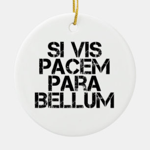 wenn vis pacem para bellum keramik ornament