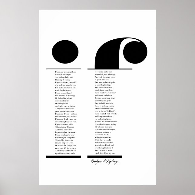 Wenn von Rudyard Kipling (alle Optionen) Poster (Vorne)