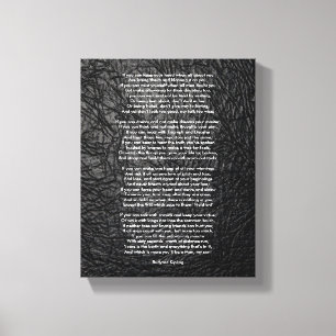 Wenn von Rudyard Kipling klein Leinwanddruck