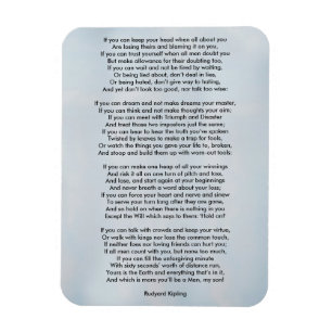 Wenn von Rudyard Kipling Magnet