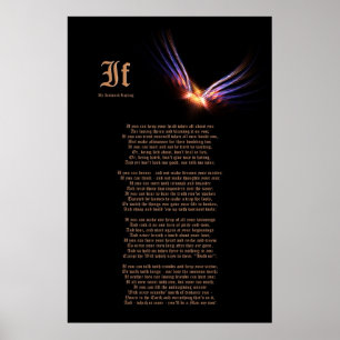 Wenn von Rudyard Kipling mit Phoenix Firebird Prin Poster