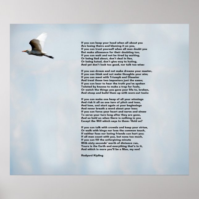 Wenn von Rudyard Kipling Poster (Vorne)