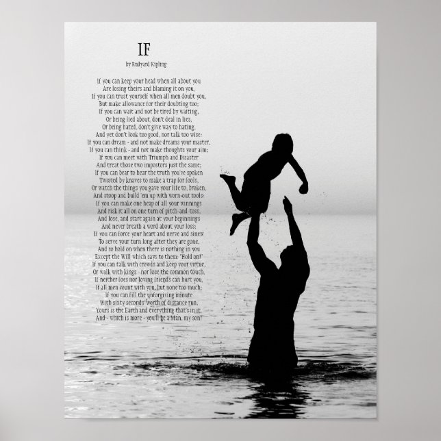 Wenn von Rudyard Kipling Poster 11 X 14 (Vorne)
