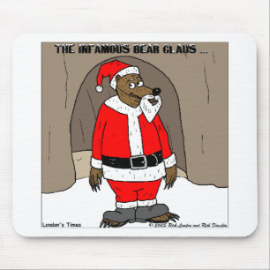 Wenn Weihnachtsmann Bär Spaß Weihnachtsgeschenke T Mousepad