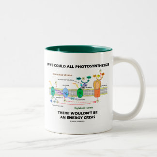 Wenn wir alle fotosynthetisieren könnten, wäre das zweifarbige tasse