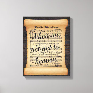 Wenn wir alle in den Himmel geklatschte Leinwände  Leinwanddruck