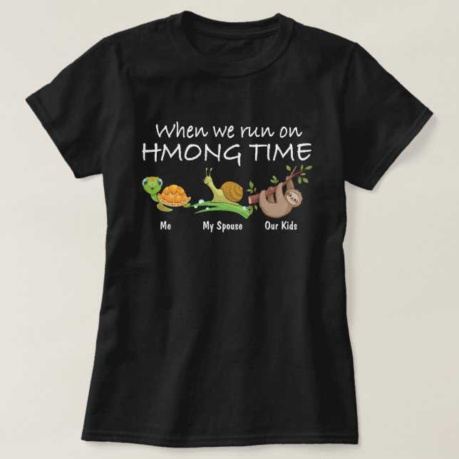 Wenn wir auf der Mondzeit laufen T-Shirt (Design vorne)