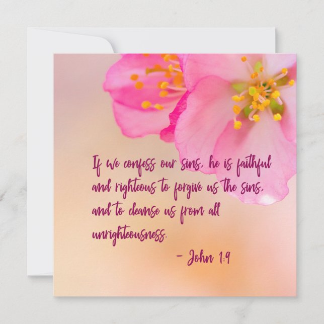 Wenn wir Christliche florale Inspiration zu verbin (Vorderseite)