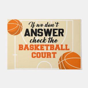 Wenn wir den Karo nicht beantworten, die Basketbal Fußmatte